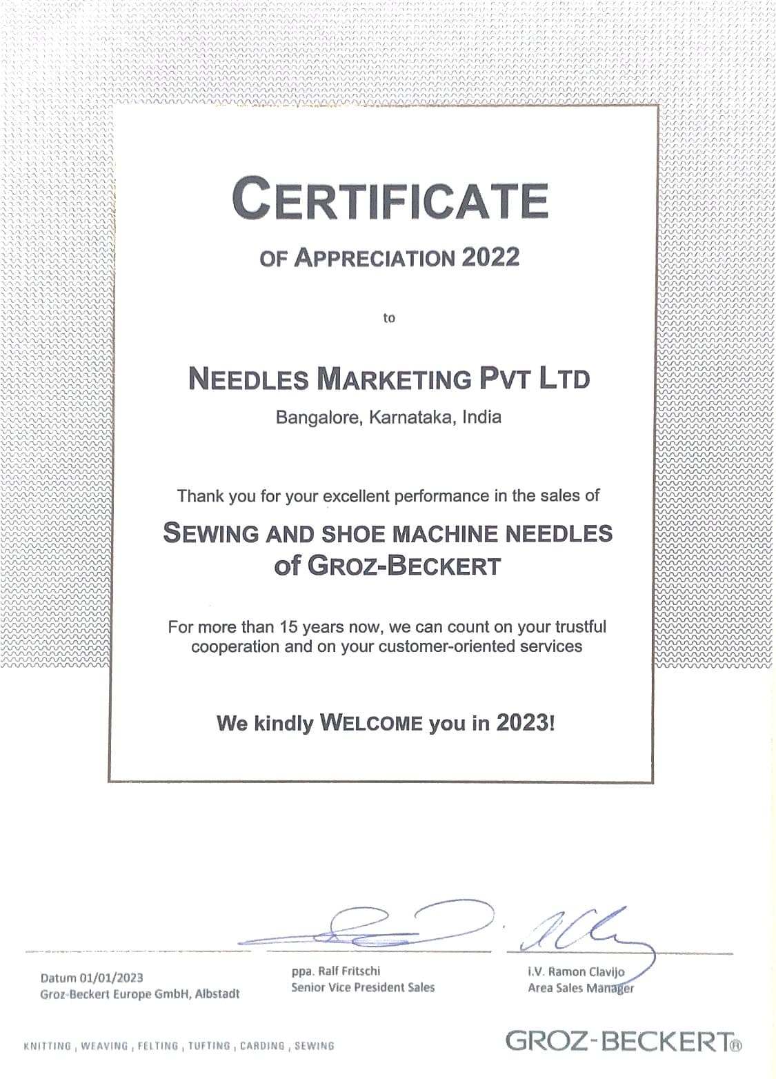 NMPL award and recognition